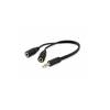 CABLE AUDIO MINI JACK 3.5MM MACHO A 2 JACK 3.5MM HEMBRA