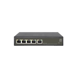 Switch Semigestionable Level One Hilbert 4P Poe 10/100/1000