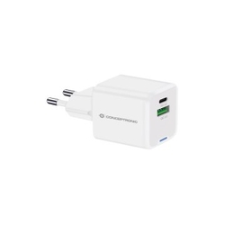 Cargador De Pared Conceptronic Usb-C X1 Usb-Ax1 Quickcharge