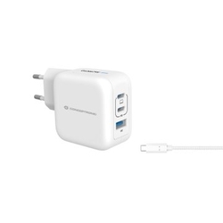 Cargador De Pared Conceptronic Usb-C X2 Usb-Ax1 Quickcharge