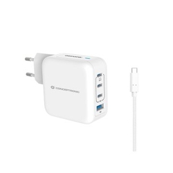 Cargador De Pared Conceptronic Usb-C X3 Usb-Ax1 Quickcharge