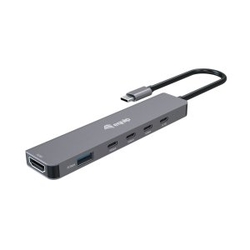 Docking Usb-C 6-En-1 Equip 133500 A 1Xhdmi 4K 4Xusb-C 1Xusb-