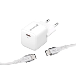 Intenso Kit Cargador Gan W30C + Cable Usb-C