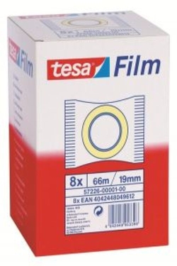 C/8 ROLOS TESAFILM STANDARD 66MX19MM BOLSITA TESA