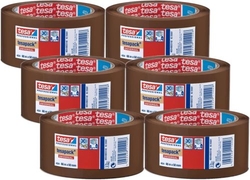 PACK 6 ROLLOS CINTA EMBALAJE MARRON 4024 66X50MM HABANA