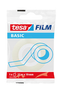 C/24 ROTLLOS BASIC FILM TRANSPARENTE 33MX19MM BOLSITA TESA