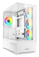Caja Gaming Sharkoon Ak6 Tgv Atx Blanco 4Xvent 120Mm 2Xusb S