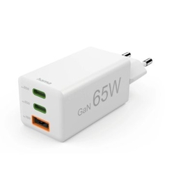Cargador De Pared Hama Mini 2Xusb-C 1Xusb-A Gan 65W Quick Ch