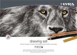 SET DESSIN LYRA 31 PIÈCES BOÎTE DE BOIS
