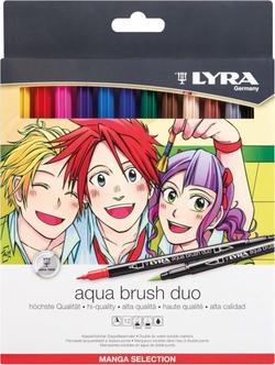 ESTOIG 12 RETOLADORS LYRA AQUA BRUSH DUO MANGA
