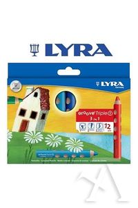 CAIXA 12 LLAPIS COLORS LYRA GROOVE TRIPLE 1