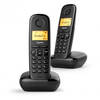 GigasetâáTelefono Fijo Inalambrico A170 Duo Negro
