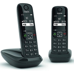 DECT GIGASET AS690 DUO BLACK WRLS