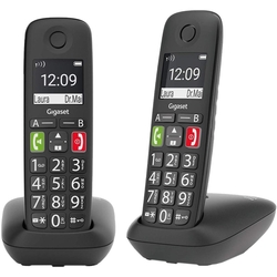 Telefono Gigaset E290 Duo Black