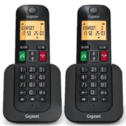 Teléfono Inalámbrico Gigaset Elemental 400 Duo/ Negro