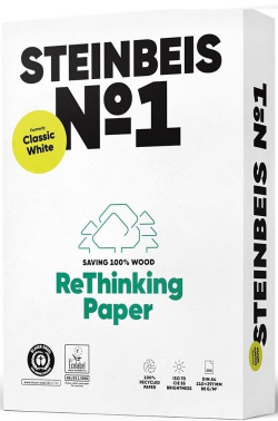 C/5 PACK 500 FEUILLES A4 80G STEINBEIS CLASSICWHITE CREMA