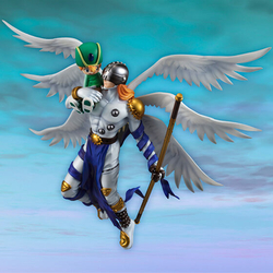 Figura Megahouse Digimon Adventure G.E.M. Angemon & Takaishi