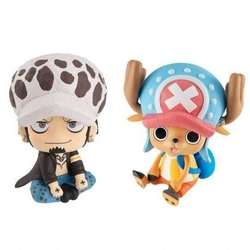 Pack 2 Figuras Megahouse One Piece Look Up Trafalgar D Law &
