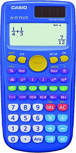 CALCULATRICE CIENTIFICA CASIO FX55PLUS ENSEÑANZA PRIMARIA