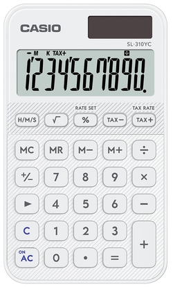 CALCULATRICE POCHE SL-310YC-WE COULEUR BLANC