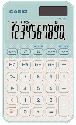 CALCULATRICE POCHE SL-310YC-LG COULEUR VERT