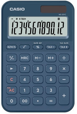 CALCULATRICE SOBREMESA MS-20YC-NY COULEUR BLEU FONCÉ