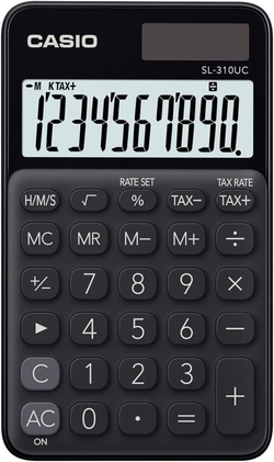 Calculadora de bolsillo sl-310uc color negro