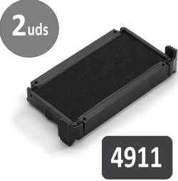 PACK/2 ALMOHADILLA SELLO 4911/4800/4820/4822/4846 NEGRE
