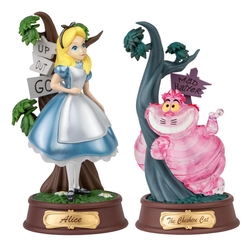 Set De 2 Figuras Mini Dstage Disney Alicia En El Pais De Las