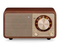 Sangean Wr-7 Plus Nogal Vintage / Radio Con Mueble De Madera