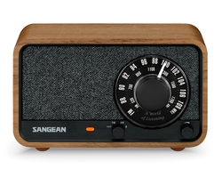 Sangean Wr-8 Nogal Vintage / Radio Analógica De Madera Con A