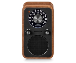 Sangean Wr-9 Nogal Vintage / Radio Analógica De Madera Con A