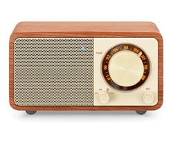 Sangean Wr-7 Plus Cerezo Natural / Radio Con Mueble De Mader