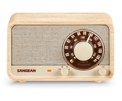 Sangean Wr-8 Fresno Blanco / Radio Analógica De Madera Con A