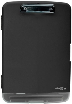 DOSSIER PORTE-DOCUMENTS A4+ AVEC PINZA NOIR 360X240X30 MM