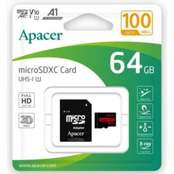 Tarjeta De Memoria Apacer 64Gb Xc Uhs 1 Con Adaptador/ Clase