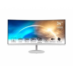 Monitor 34 Msi Pro Mp341Cqw Blanco