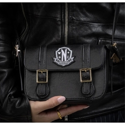 Bolso Satchel Wednesday Nevermore Academy Black 18 X 13,5 Cm