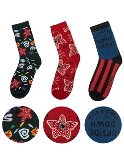 Set De 3 Pares De Calcetines Stranger Things Poliéster