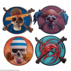 Set 4 Posavasos Personajes One Piece #1