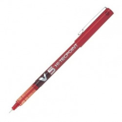 C/12 CANETA PILOT V5 VERMELHO PONTA 0,5MM