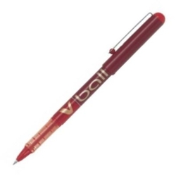 BOX 12 PENS PILOT V-BALL RED 0,5MM TIP