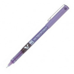 C/12 bolígrafo pilot v5 violeta punta 0,5mm