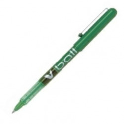 C/12 BOLIGRAFO PILOT V-BALL VERDE PUNTA 0,7MM