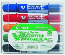 BLISTER 5 MARCADOR QUADRO VBOARD MASTER CORES SORTIDOS
