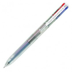 C/12 CANETA SUPERGRIP G 4 CORES COR TRANSPARENTE