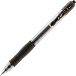 C/12 STYLO PILOT G-2 NOIR POINTE 0,7MM RECICLADO