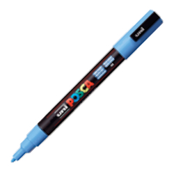 MARCADOR UNI-POSCA PC3M COR AZUL CIELO 0.9-1.3MM
