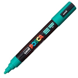 MARQUEUR UNI-POSCA PC5M COULEUR VERT ESMER. POINTE 1.8-2.5MM