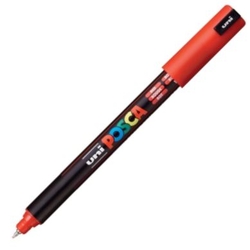 MARCADOR UNI-POSCA PC1MR COR VERMELHO PONTA 0,7MM